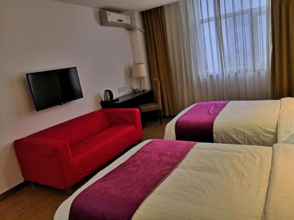 Super 8 Hotel Beijing New National Exhibition Yumin Street Exteriér fotografie